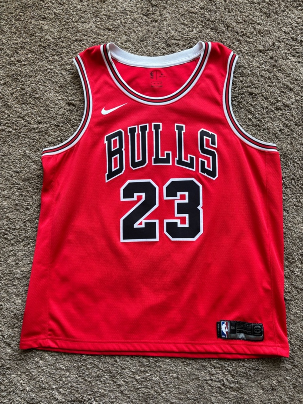 Nike Red Chicago Bulls #23 Basketball Jersey Michael Jordan